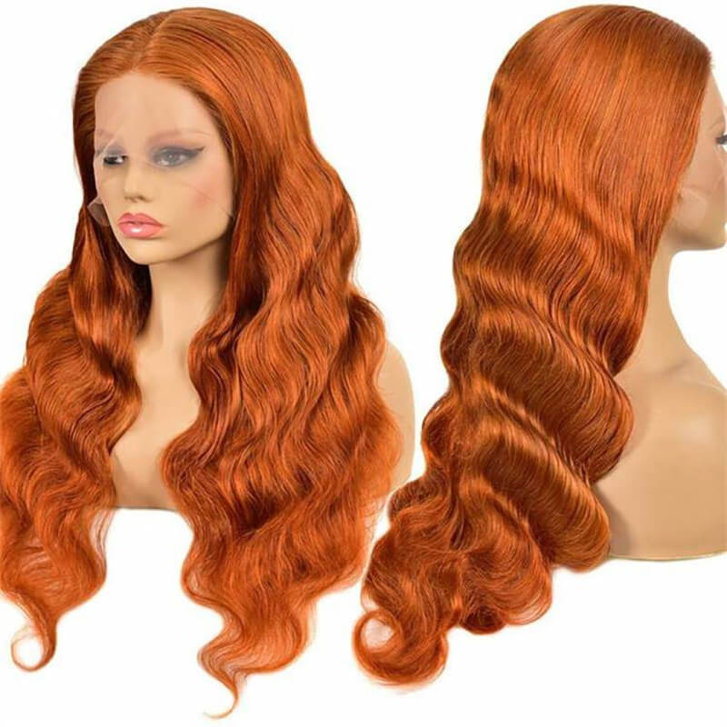 Ginger Wigs Pre Plucked Ginger Lace Front Wigs Human Hair