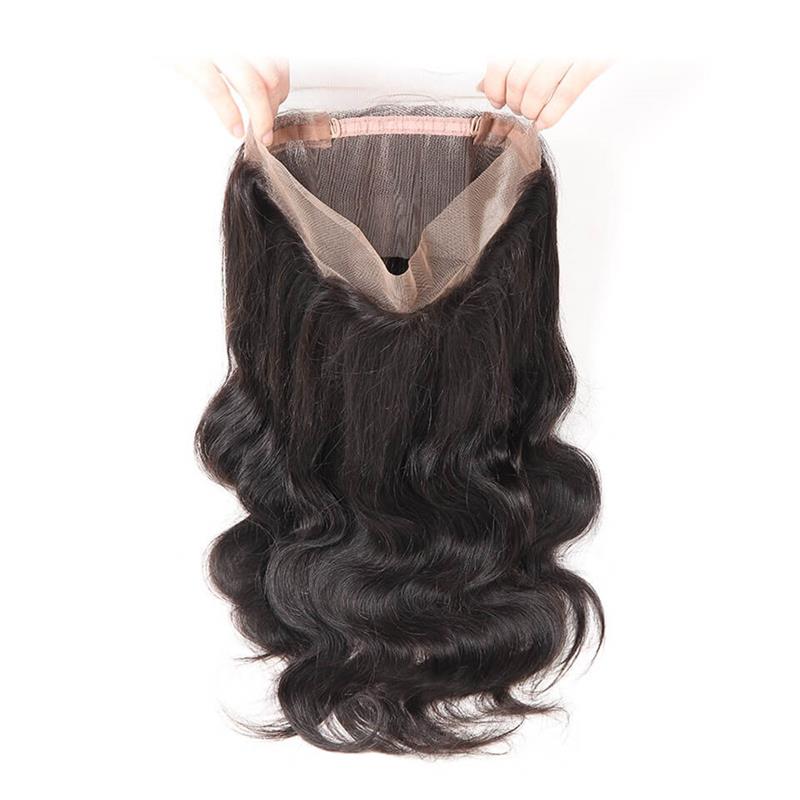 360 Closure Body Wave Brazilian Hair