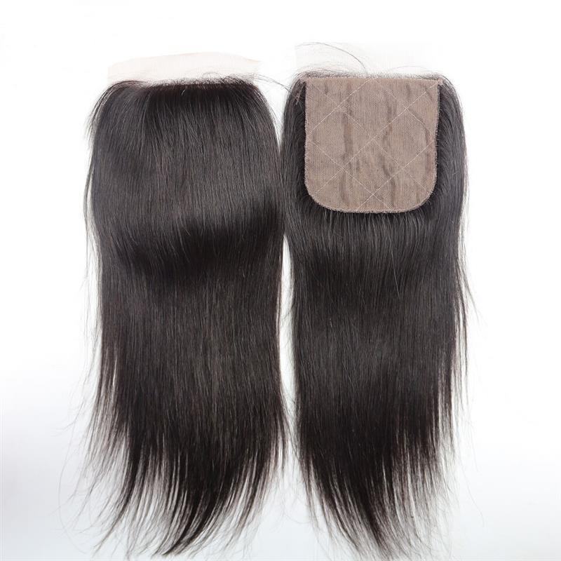 Brazilian Silk base Closure Straight Hair