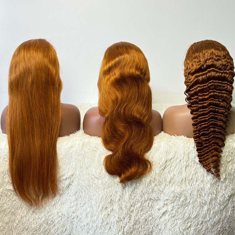 Ginger Wigs Pre Plucked Ginger Lace Front Wigs Human Hair