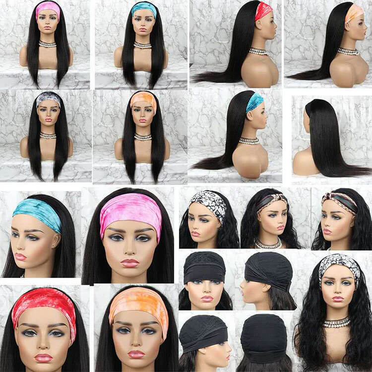 Headband Wigs Short