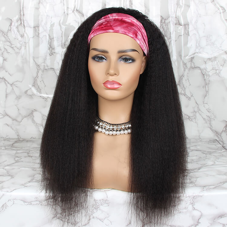 Capless Curly Headband Wig