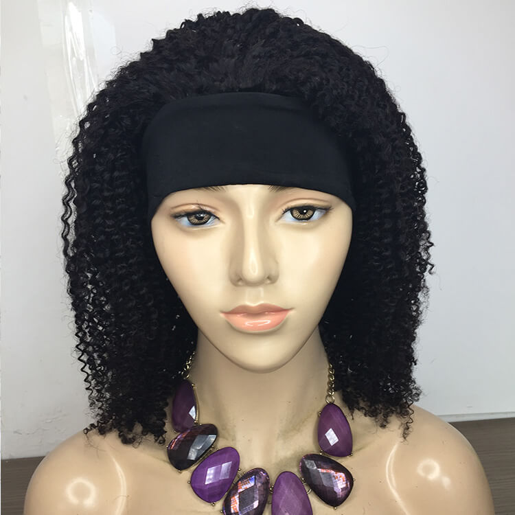 Capless Curly Headband Wig