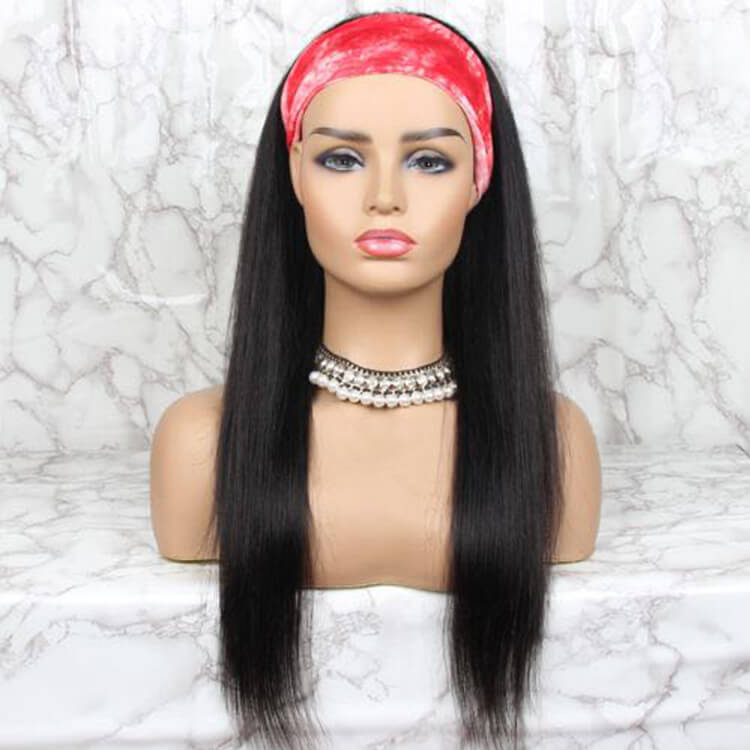 Headband Human Hair Wigs