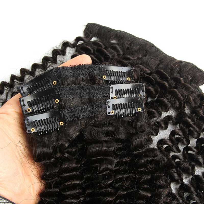 Kinky Curly Clip in Hair Extensions