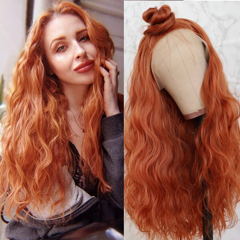 Ginger Wigs Pre Plucked Ginger Lace Front Wigs Human Hair