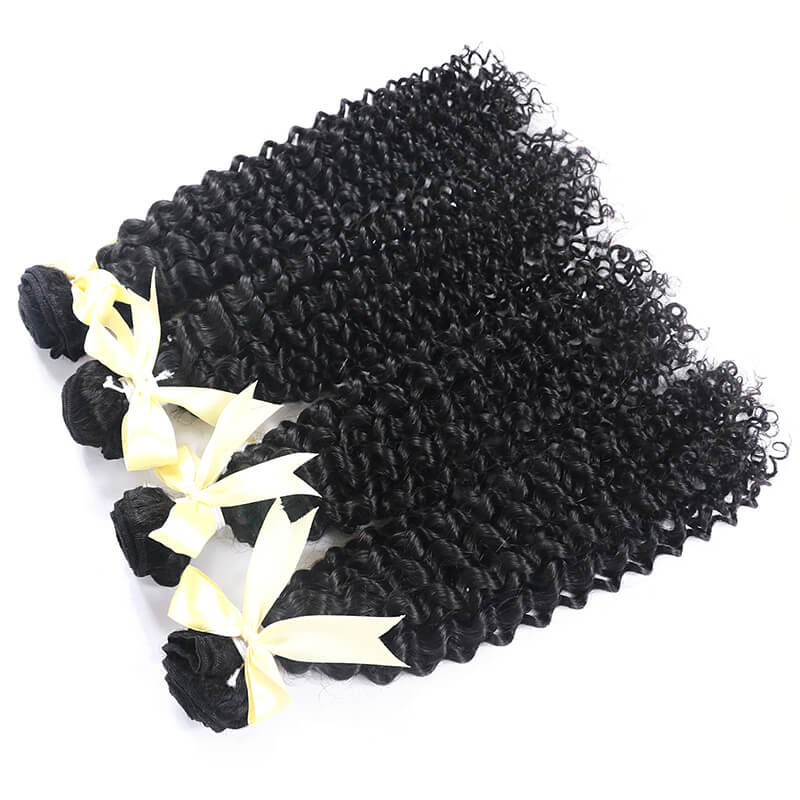 11A Best virgin brazilian curly human hair weave