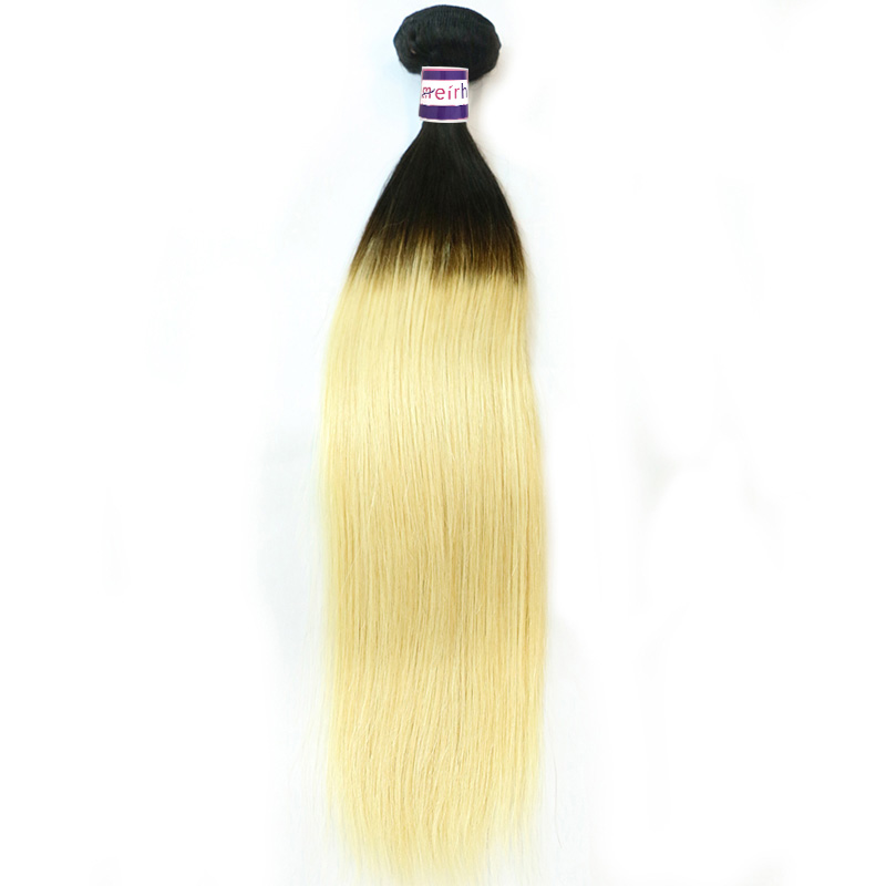 Black Blonde Ombre Hair Brazilian Straight 1B/613