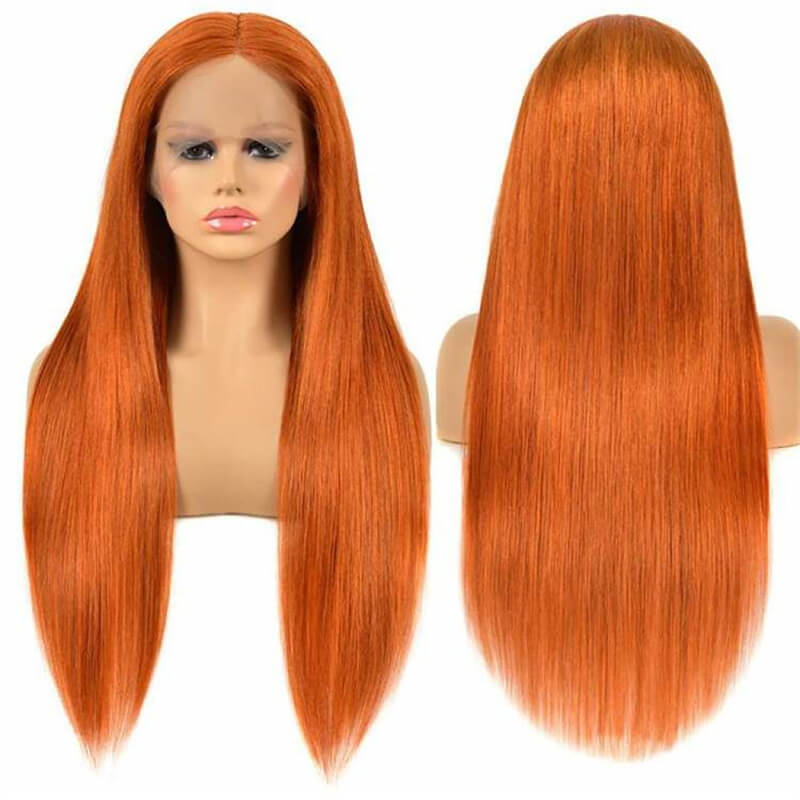 Ginger Wigs Pre Plucked Ginger Lace Front Wigs Human Hair