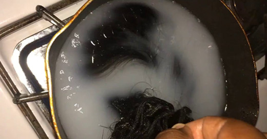 boiling hair extensions