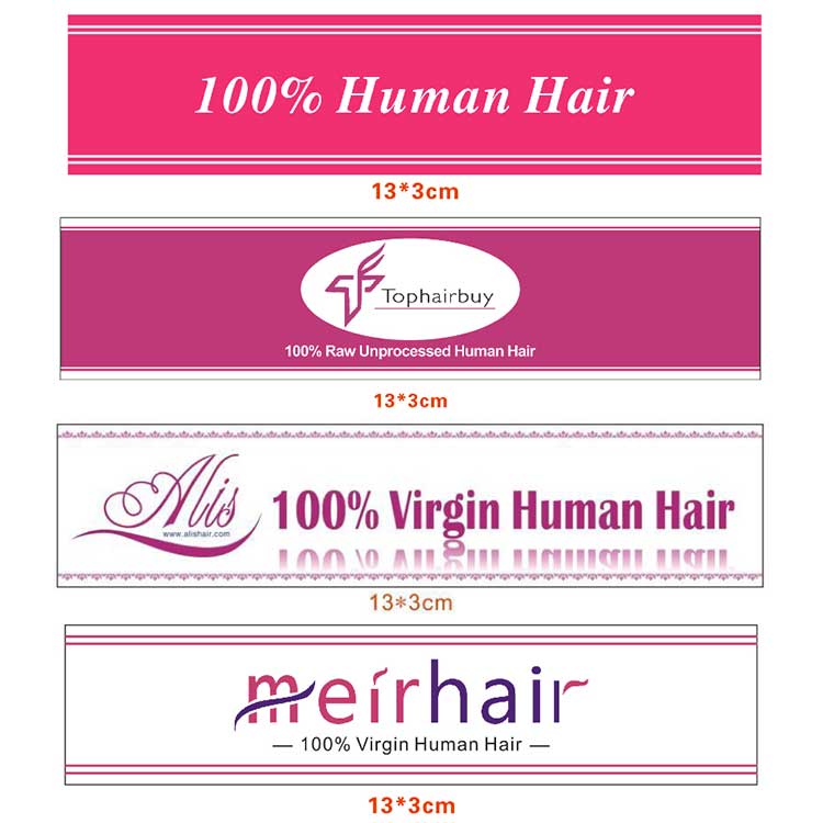 Private Hair Extensions Labels - Custom Hair Labels For Free