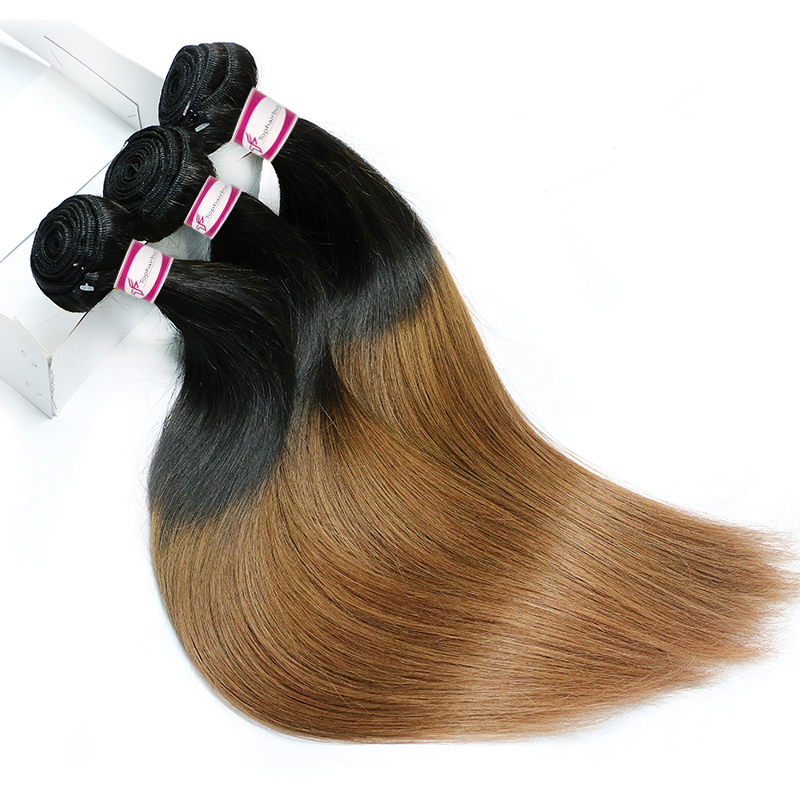 Ombre Hair Straight Brazilian Hair Dark Brown Ombre 1b 30 Color